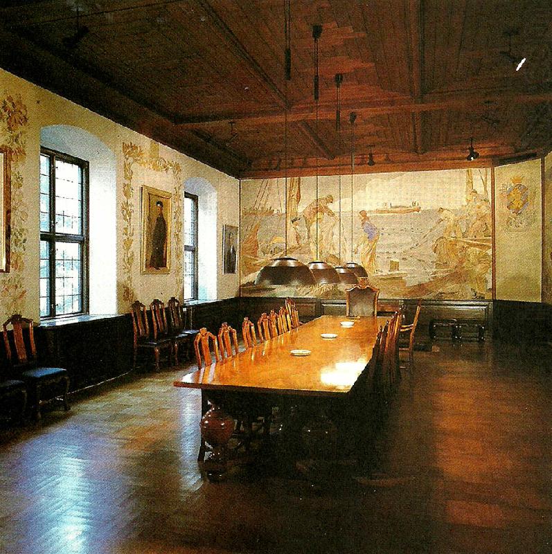 interior fran lansstyrelsens sessionssal, Carl Wilhelmson